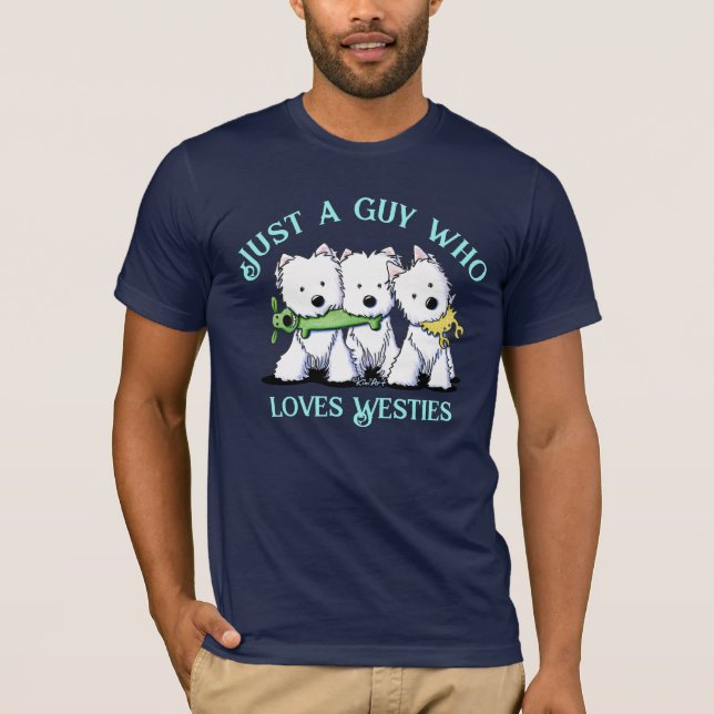 KiniArt Westie Lover T-Shirt (Framsida)