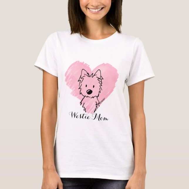 KiniArt Westie Mamma Tröja (Framsida)