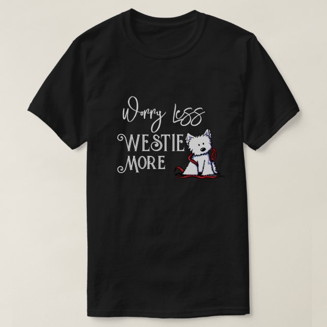KiniArt Westie Mer T Shirt (Design framsida)