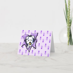 KiniArt Westie New Puppy Grattiss Card Kort