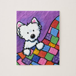 KiniArt Westie on Quilt Pussel