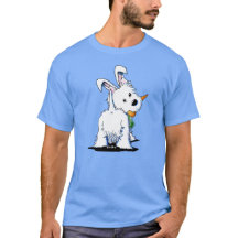 KiniArt Westie Påskhare T-Shirt