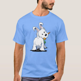 KiniArt Westie Påskhare T-Shirt