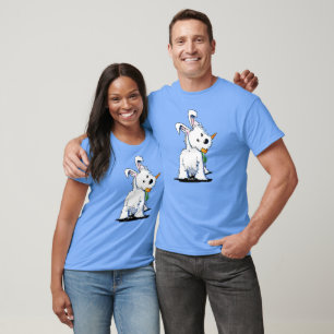 KiniArt Westie Påskhare T-Shirt