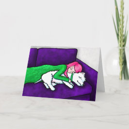 KiniArt Westie Pet Loss Sympathy Card Kort