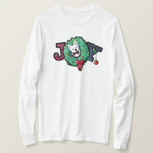 KiniArt Westie Pojke Julglädje T Shirt