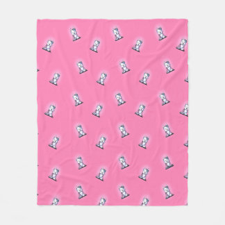 KiniArt Westie Princess Fleece Blanket