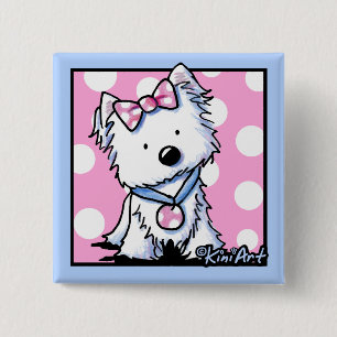 KiniArt Westie-punktstift Knapp