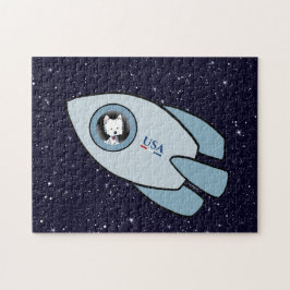 KiniArt Westie Rocket Hund Jigszle Puzzle Pussel