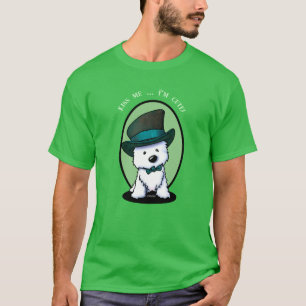 KiniArt Westie Saint patrick T Shirt