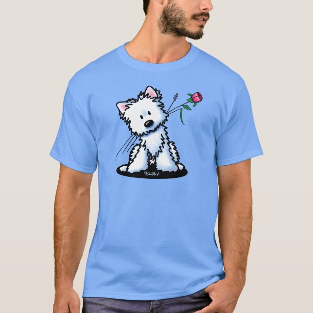 KiniArt Westie T-Shirt (Framsida)