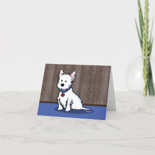 KiniArt Westie Tack Kort