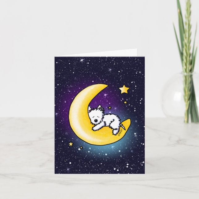 KiniArt Westie-terminerkort Helgkort (Framsida)