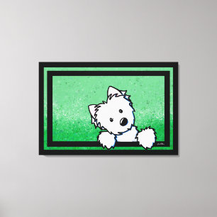 KiniArt Westie Terrier Hund Art Canvastryck