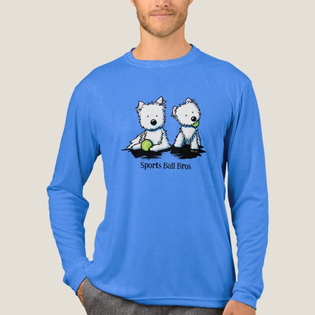 KiniArt Westie Terrier T Shirt (Framsida)