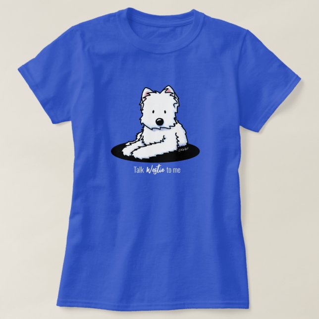 KiniArt Westie Terrier T-Shirt (Design framsida)