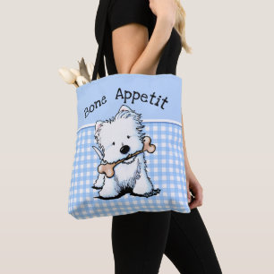 KiniArt Westie Terrier Tote Tygkasse