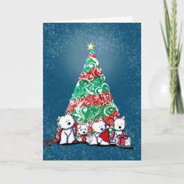 KiniArt Westie Terriers julkort Kort