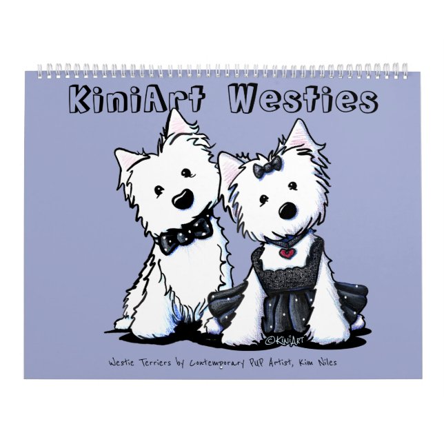 KiniArt Westie Terriers Kalender (Omslag)