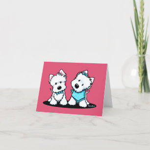 KiniArt Westie Terriers Tack Kort