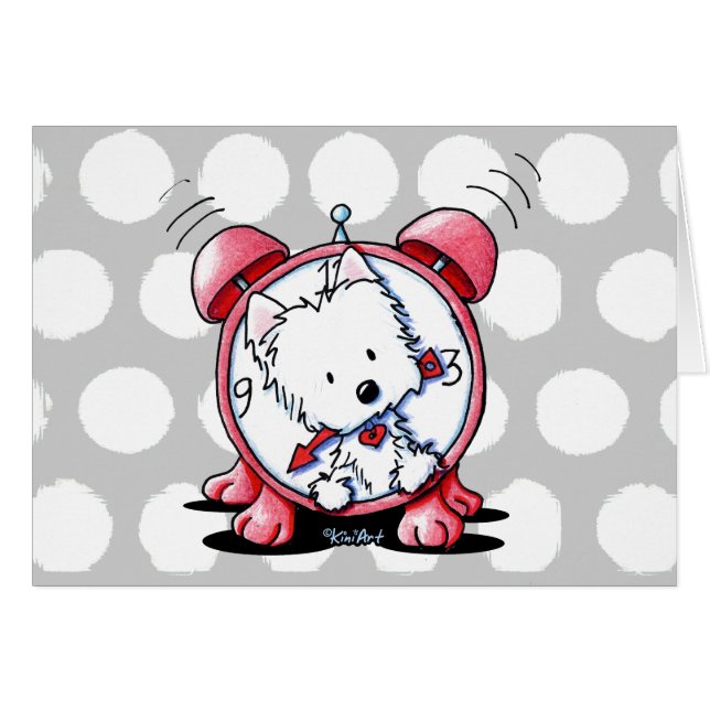 KiniArt Westie-tid OBS Kort (Framsidan Horizontal)
