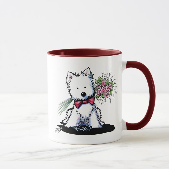 KiniArt Westie Valentine Mugg (Höger)