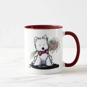 KiniArt Westie Valentine-mugg Mugg