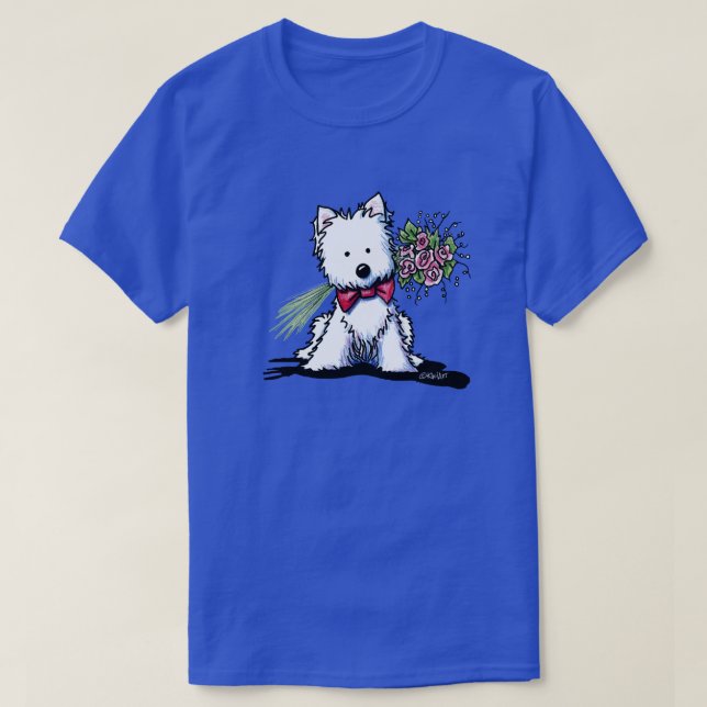 KiniArt Westie Valentine T-Shirt (Design framsida)