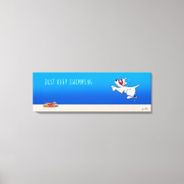 KiniArt Westie White Terrier Ocean Canvastryck