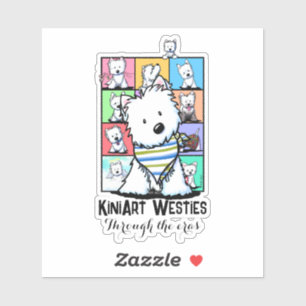 KiniArt Westies Eras specialskuren vinyldekal Klistermärken