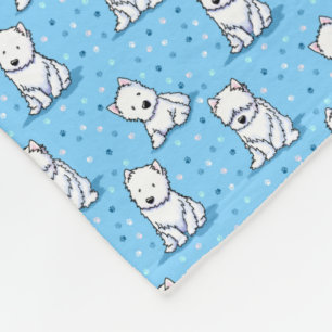 KiniArt Westies Fleecefilt