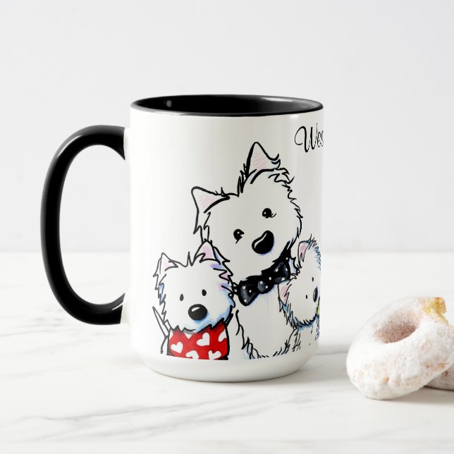KiniArt Westies Mugg (Med munk)