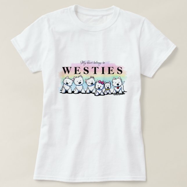 KiniArt Westies T Shirt (Design framsida)