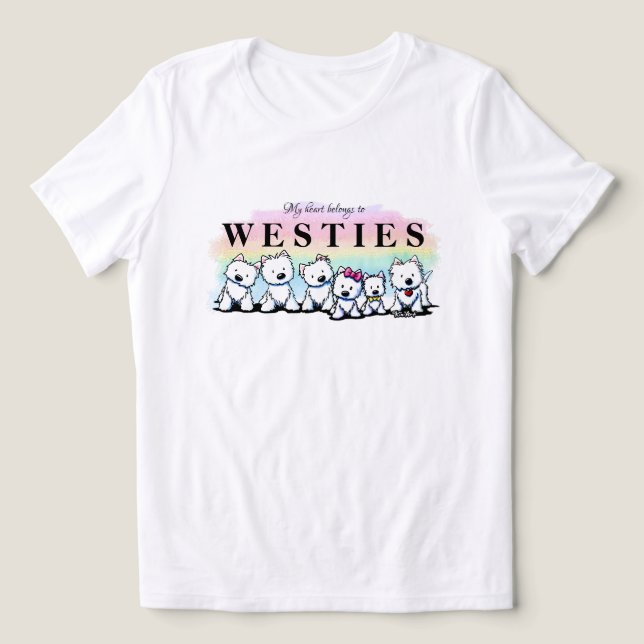 KiniArt Westies T Shirt (Design Framsida)