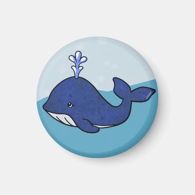 KiniArt Whale Magnet (Framsidan)
