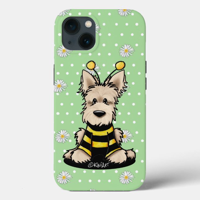 KiniArt Wheaten Scottish Bee iPhone-fodral (Baksida)