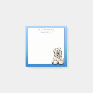 KiniArt Wheaten Terrierhund Post-it Block