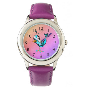KiniArt Whimsical Little Bird Watch Armbandsur