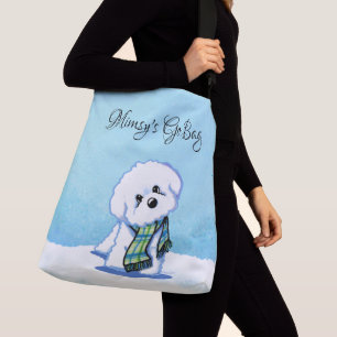 KiniArt Winter Bichon Frise Axelväska