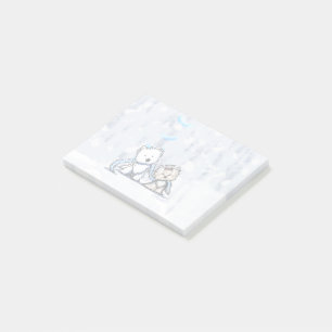 KiniArt Winter Terriers Post-it Notes Block