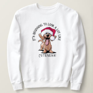 KiniArt Wirehaged Dachshund-jultröja T Shirt