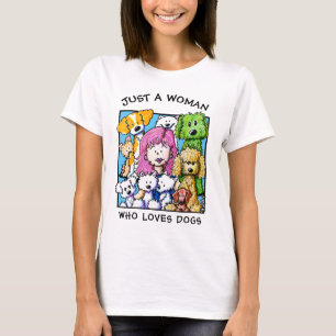 KiniArt Woman WHO Kärlek Hundar T Shirt