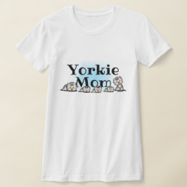 KiniArt Yorkie Mamma T Shirt