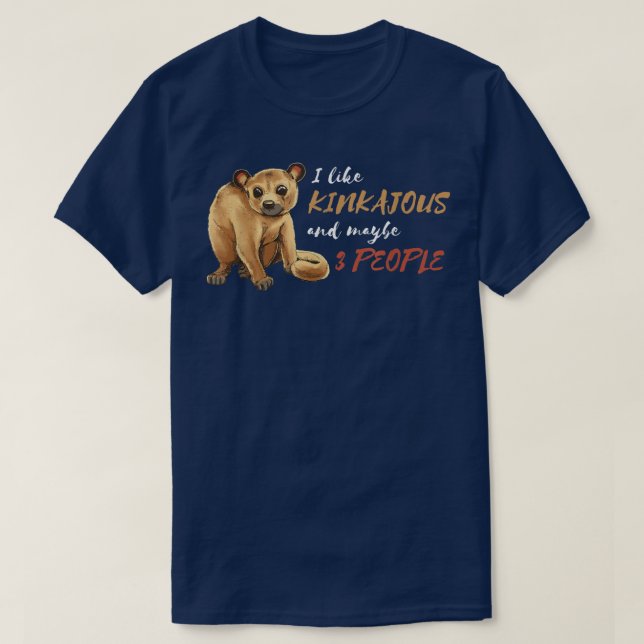 Kinkajou 3 People Wildlife Animal Honungsbjörn Nig T Shirt (Design framsida)
