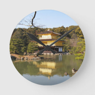 Kinkaku-ji 金 閣 Golden Pavilions 寺 Rund Klocka