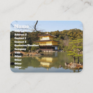 Kinkaku-ji 金 閣 Golden Pavilions 寺 Visitkort