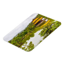 Kinkaku-ji eller Golden Pavilion och Pond, Kyoto Magnet