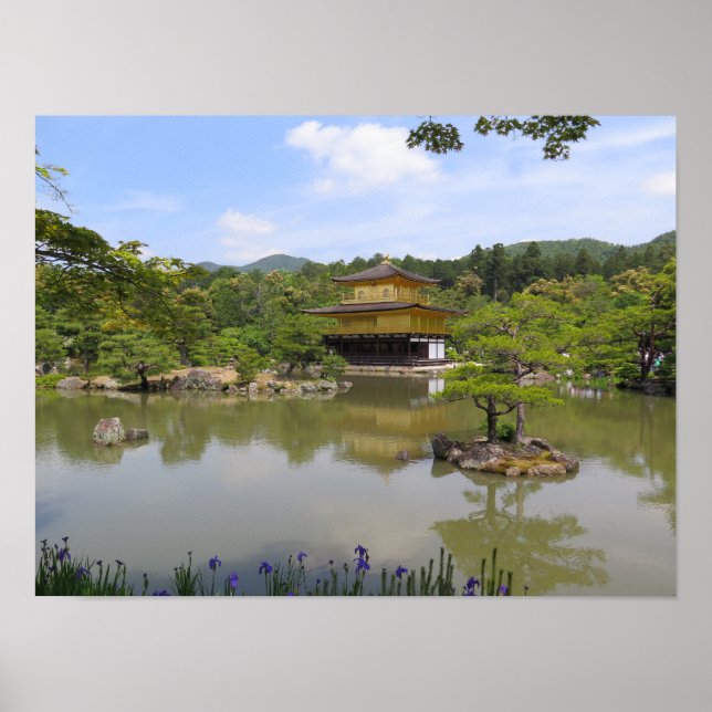 Kinkaku-ji Golden Pavillion Kyoto Japan Poster (Framsidan)