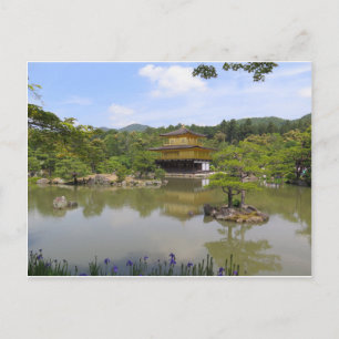 Kinkaku-ji Golden Pavillion Kyoto Japan Vykort