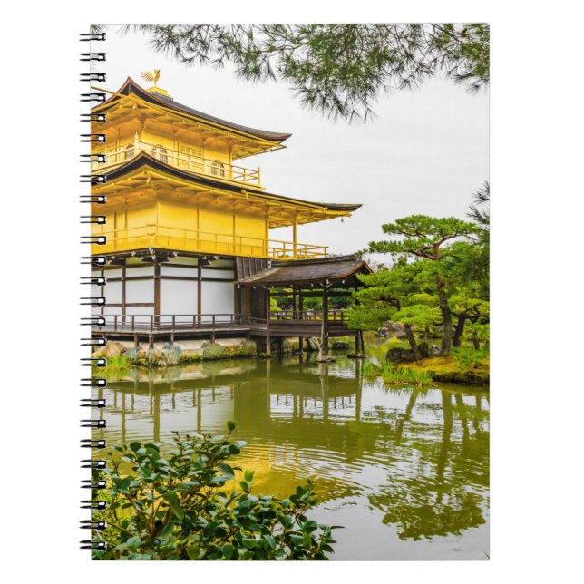 Kinkaku-ji, guldpajon, Kyoto Anteckningsbok (Framsidan)